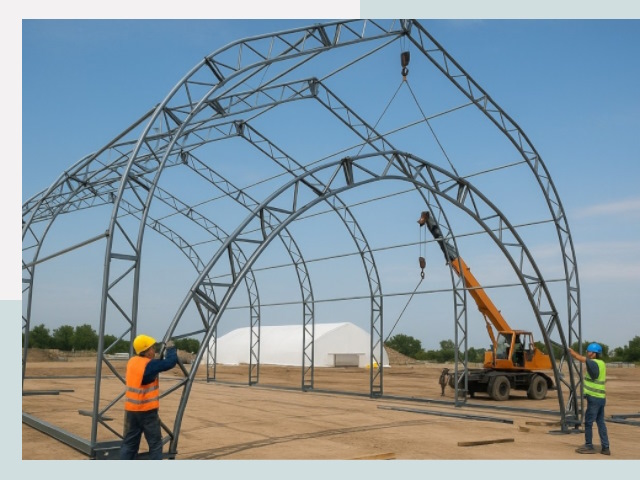 Монтаж ангаров в Иваново от 620 руб. - Надежно и быстро